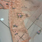 Mariam's Original Peach 3 Pc Formal Wear with Embellished Bead Work and Thread Work