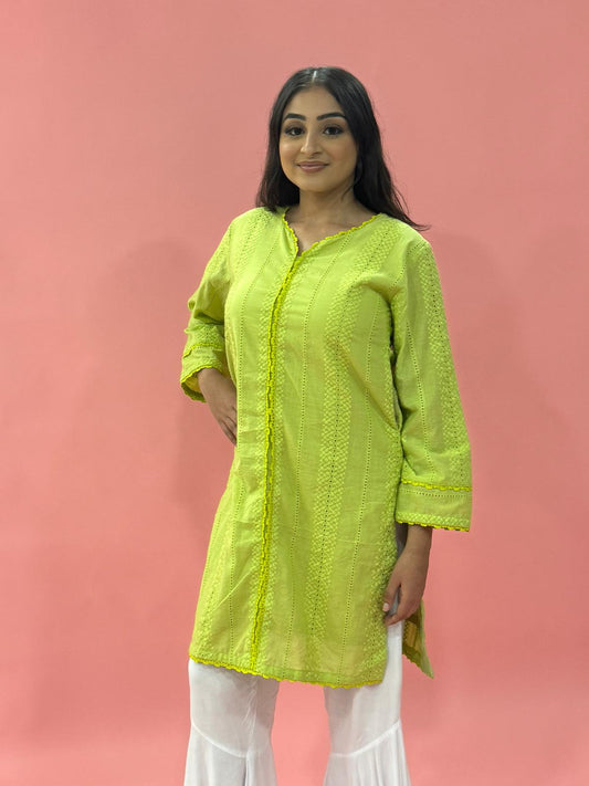 Green Thread Work 1 Pc kurta