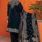 Khaadi Original Black and White 3 PC Printed Lawn Outfit