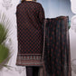 Khaadi Original Black 3 Pc Printed Lawn Casual Wear