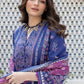 Khaadi Original Navy Blue and Purple 3 pc Printed Lawn Outfit