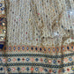 Beige lehnga mehndi outfit