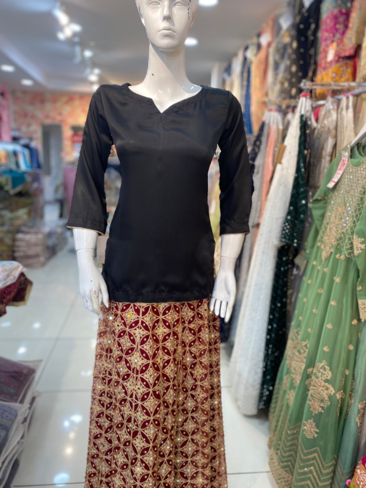 Plain Silk Kurtis in Various Colors - ELMWPS001