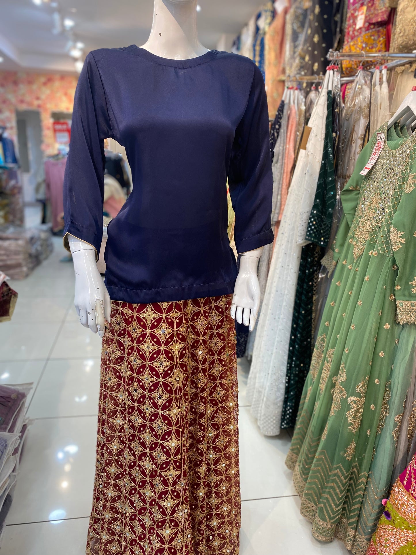 Plain Silk Kurtis in Various Colors - ELMWPS001