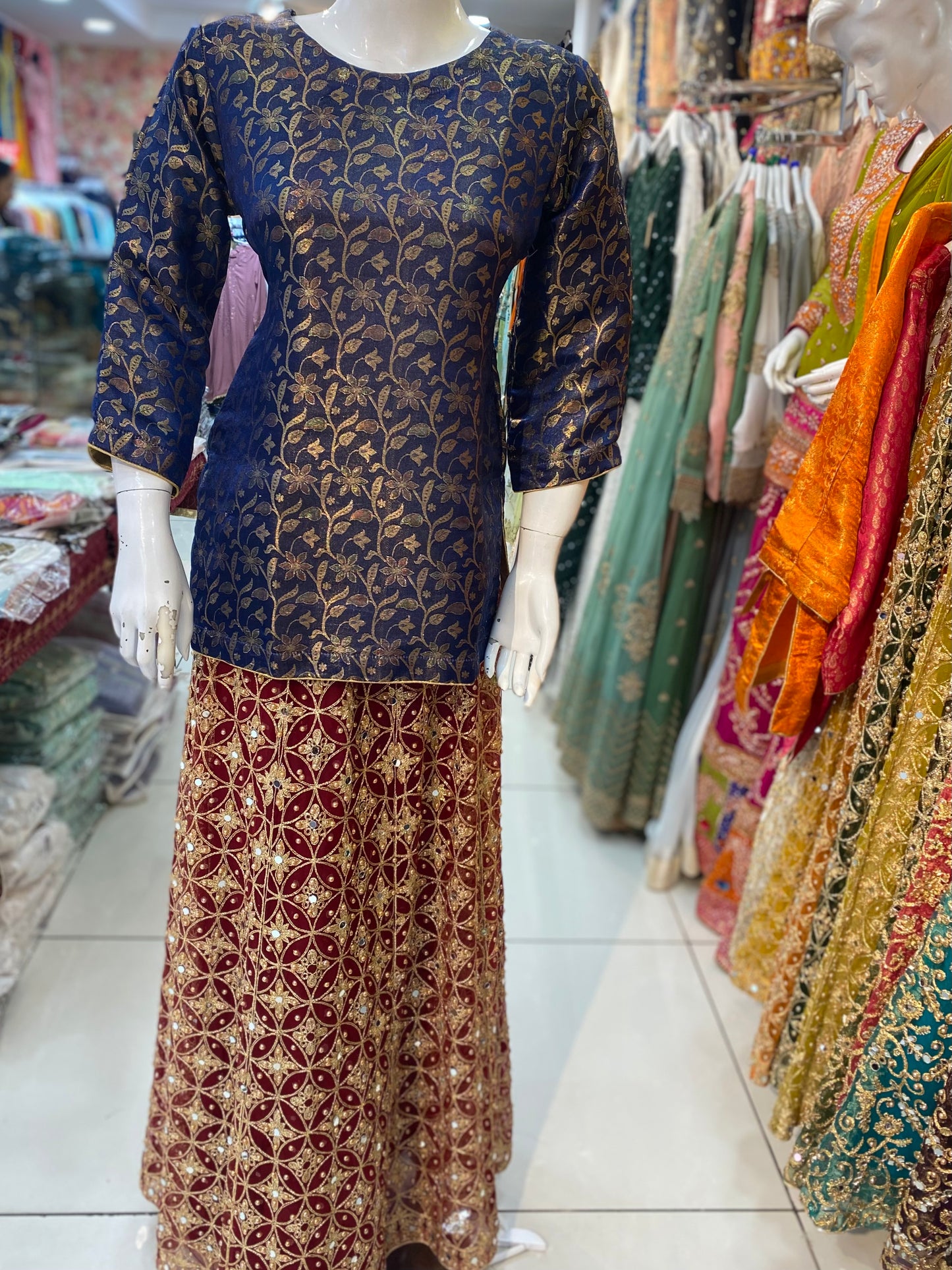 Banarsi Kurtis in Various Colors- ELMWBK001