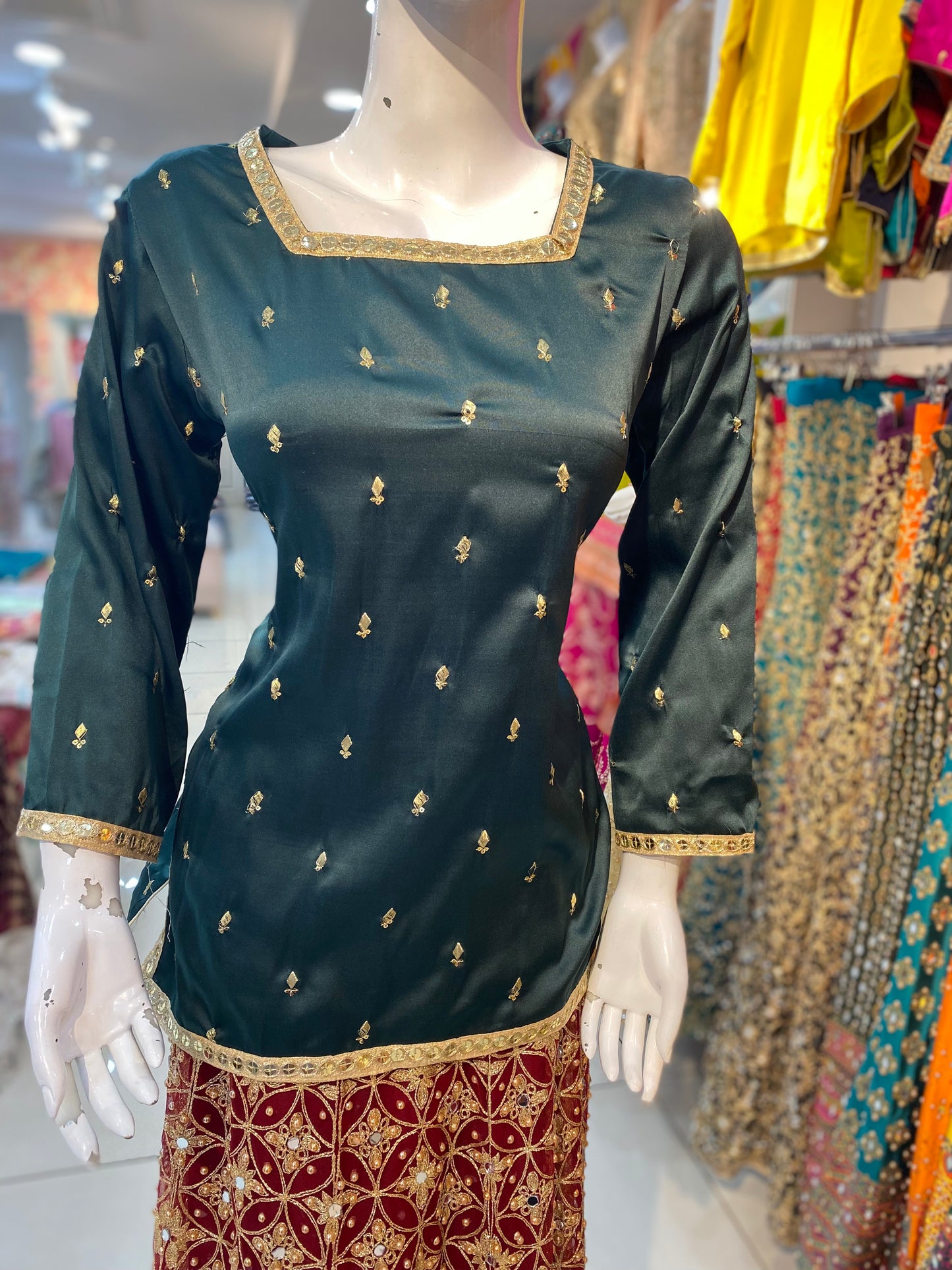 Silk Embroidered Kurtis in Various Colors - ELMWSE001