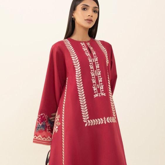 Sapphire 3 Pc Embroidered Cambric Suit