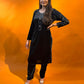 ELWC-003 Women's Velvet Two-Piece Winter Suit in Black -  Comfort wear