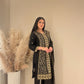Asim Jofa Black Long Kameez - 3 Piece - ELAJ001