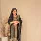 Asim Jofa Black Long Kameez - 3 Piece - ELAJ001