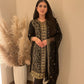 Asim Jofa Black Long Kameez - 3 Piece - ELAJ001