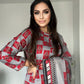 Grey Maroon Winter Casual Wear - 3 PC - ELRR087