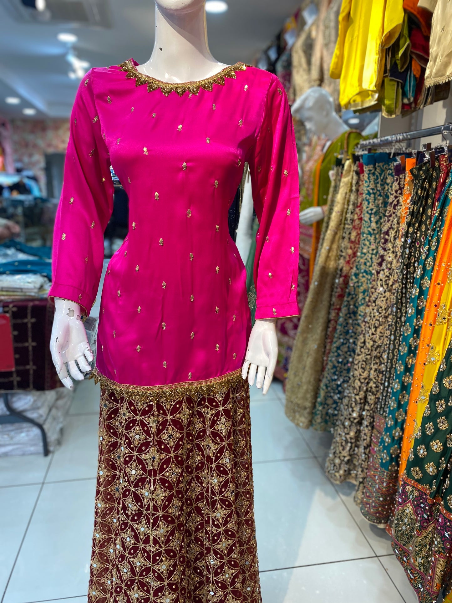 Silk Embroidered Kurtis in Various Colors - ELMWSE001