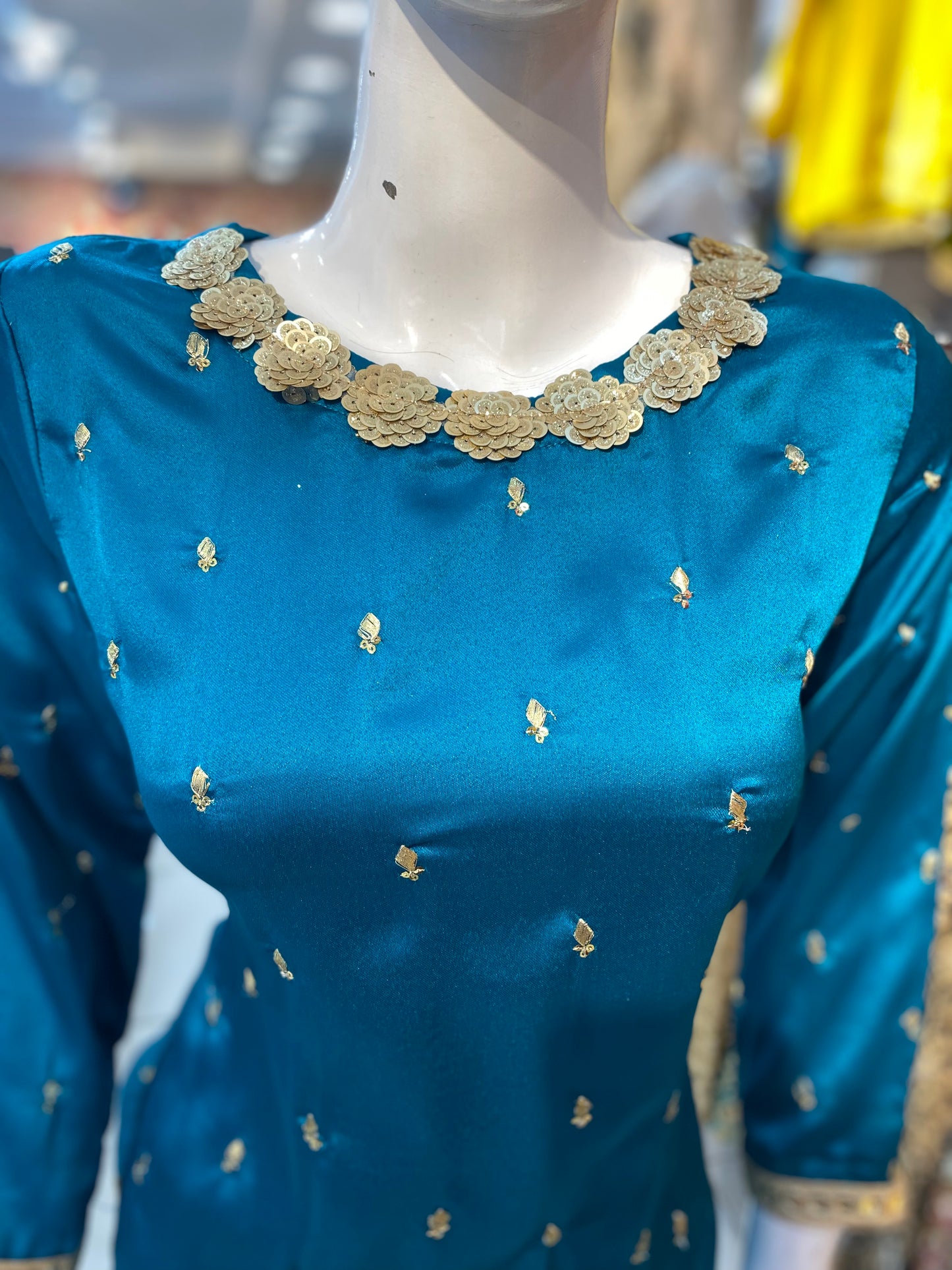 Silk Embroidered Kurtis in Various Colors - ELMWSE001