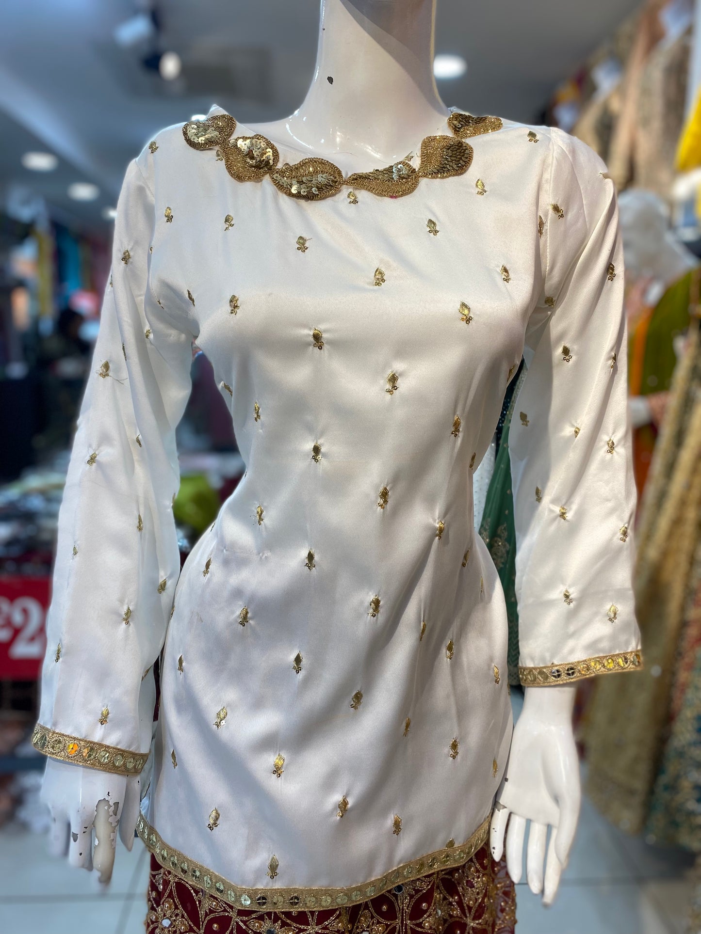 Silk Embroidered Kurtis in Various Colors - ELMWSE001