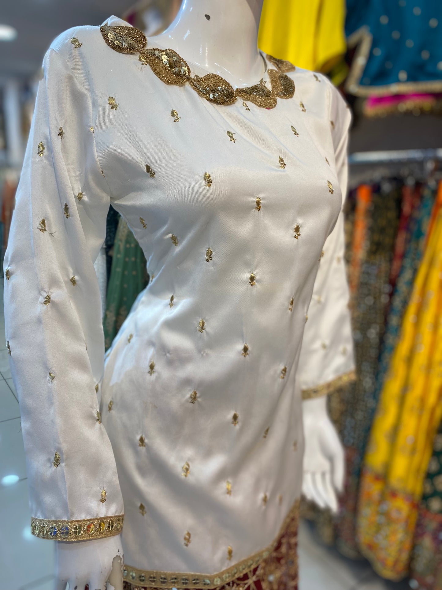 Silk Embroidered Kurtis in Various Colors - ELMWSE001