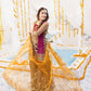 Khuda Baksh Multi Color Mehndi Wear with Sharara- 3 Pc - ELKB002