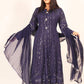 Blue Maxi Dress Formal Wear - ELRR045