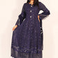Blue Maxi Dress Formal Wear - ELRR045