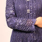 Blue Maxi Dress Formal Wear - ELRR045