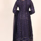Blue Maxi Dress Formal Wear - ELRR045