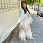Shaposh Formal White Gharara Outfit - ELRR005