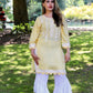 Light Yellow Kurta - 1 PC - ELRR088