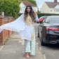 Light Blue Sharara Formal Wear Suit - 3 PC - ELRR061