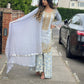 Light Blue Sharara Formal Wear Suit - 3 PC - ELRR061