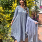 Grey Long Maxi Dress - ELRR032