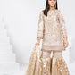 Shaposh Beige Gharara - Formal Wear - 3 Pc - ELSP008