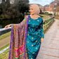 Multi Colour Mehndi Shawl (only)