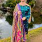 Multi Colour Mehndi Shawl (only)