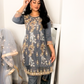 Grey Bead Work and stone Work Formal Outfit - ELRR112