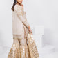 Shaposh Beige Gharara - Formal Wear - 3 Pc - ELSP008