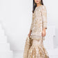 Shaposh Beige Gharara - Formal Wear - 3 Pc - ELSP008